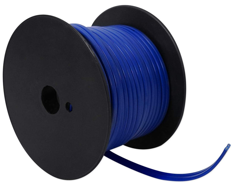 Rockville R14G75MS-BL Blue 75 Foot Spool Marine/Boat 14 AWG Speaker Wire