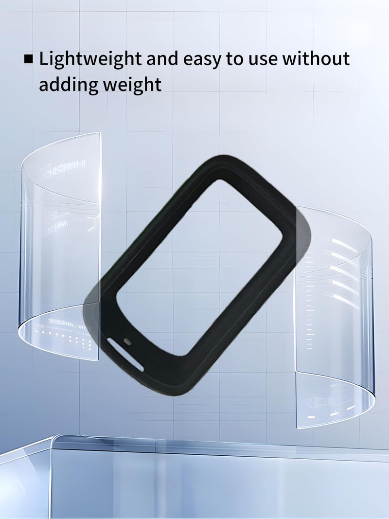 Case for iGPSPORT BSC500,WUNIAK Soft Silicone Protective Portable Scratch Shock Resistant Shell Case with Screen Protector for iGPSPORT BSC500,Black