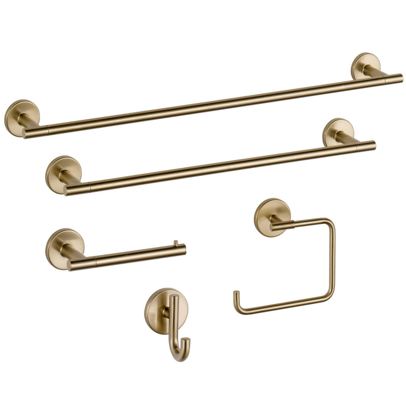 Delta Single Post Toilet Paper Holder | Champagne Bronze | Wall Mount | Trinsic Bathroom Accessories 3.31 x 7.00 x 3.31 inches