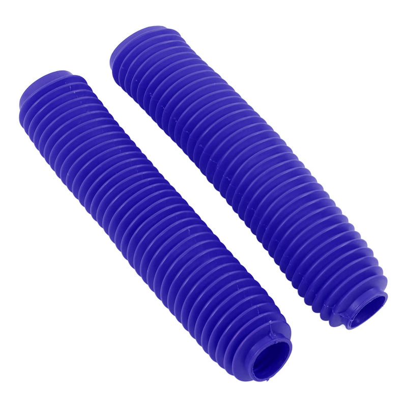 Motorcycle Shock Absorber Boots, Front Fork Dust Cover Replacement for RM125 DR250 DRZ400, Blue Pair