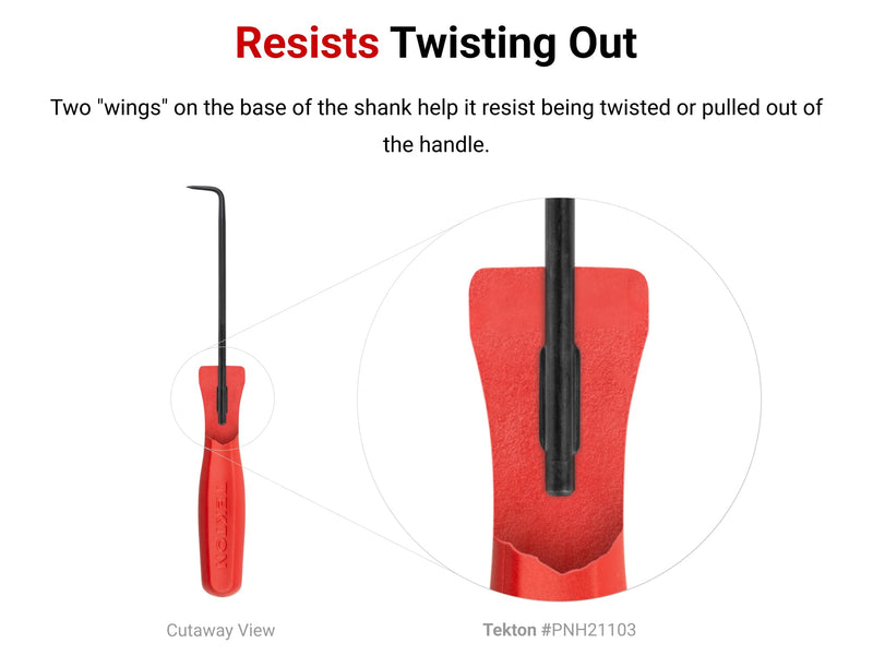 TEKTON Pointed Pick and Hook Set (9-Piece) | PNH90004 | Made in USA Pick and Hook, (9-pc.)