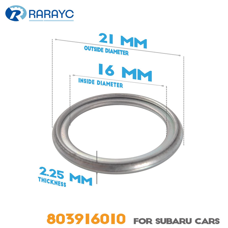 16 Pcs Oil Drain Plug Gaskets Crush Washers Seal Replacement for Subaru 803916010 16
