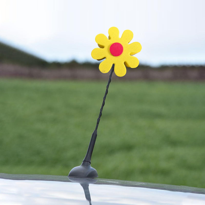 4pcsDaisy Car Antenna Topper,Auto Mirror Dangler,Aerial Ball Antenna Topper, Automotive Roof Lovely Daisy Antenna Balls Sticker Decor,Funny Daisy Antenna Hat for Vehicles,Universal Car Accessories