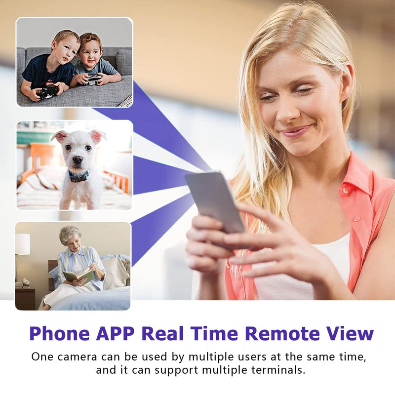 Spy Camera 1080P Indoor Hidden Camera Wireless, Mini Cameras, Home Security Cameras with Motion Detection, Night Vision, App Control Door SpyCam X8