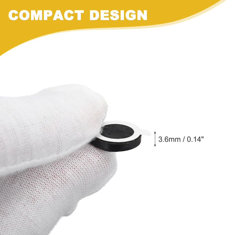 10pcs Internal Magnet Speaker (13mm / 0.5" Dia) - 1W 8 Ohm Round Internal Micro Magnet Loudspeaker with 60mm Terminal Wire for DVD EVD Mobile Portable Advertising Machine, Black 0.5" + 60mm Terminal 10