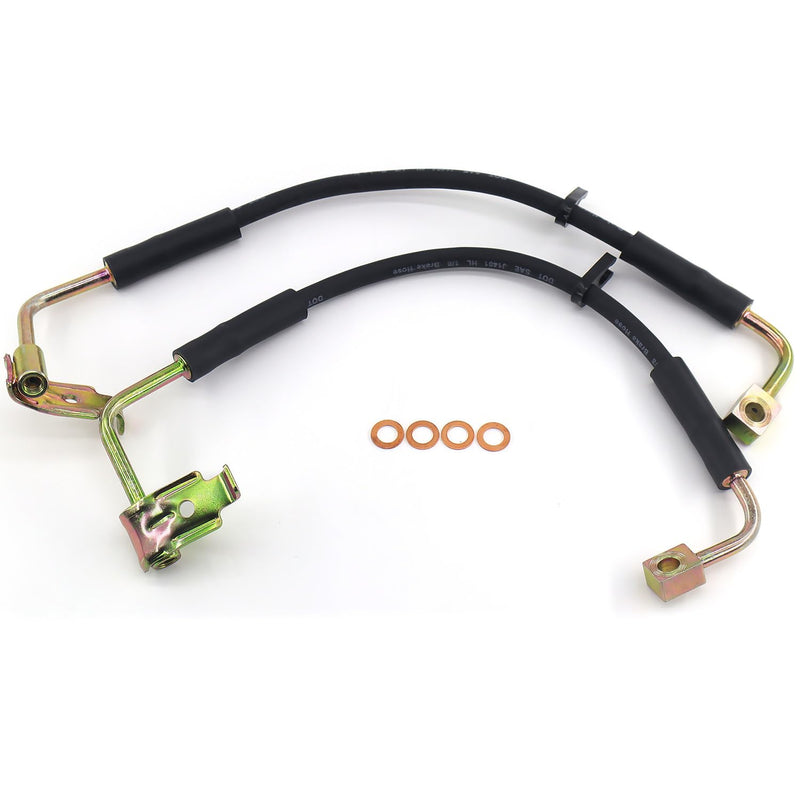 Front Brake Hose Front Driver and Passenger Side Brake Hydraulic Hose for Jeep Wrangler JK 2007 2008 2009 2010 BBH/JK/006A