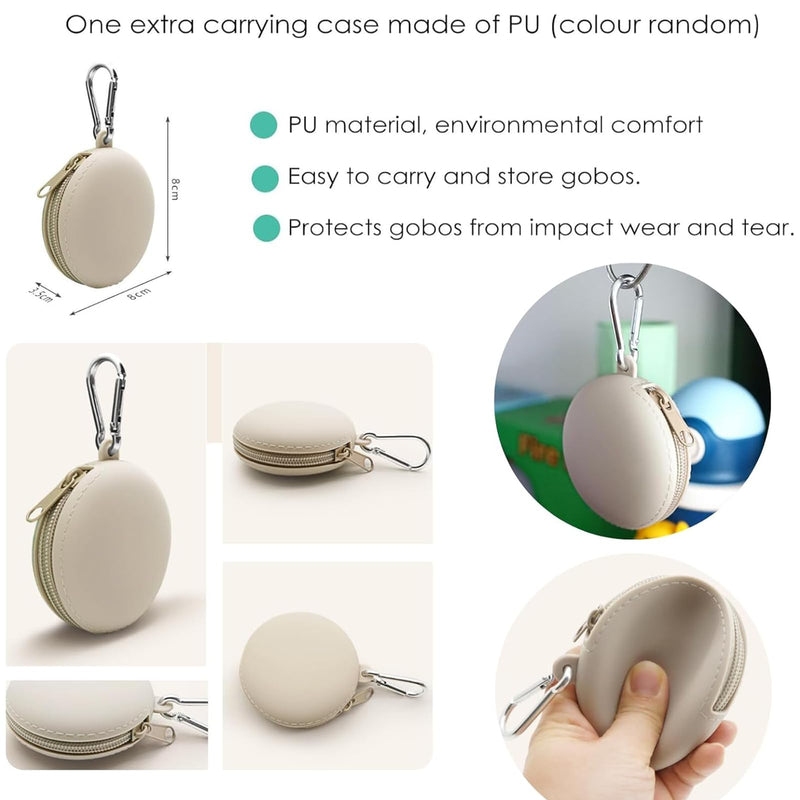 17Pcs 58mm/2.3in Stainless Steel Gobos Kit for Optical Snoot | Heat-Resistant Light Modifier Compitable with Wellmaking etc 58mm/2.3inches Emotion