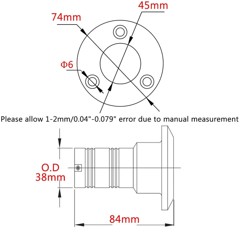 ISURE MARINE 1-1/2"(38mm) Boat Gas/Fuel/Diesel/Water/Waste Deck Fill/Filler with Keyless Cap 1-1/2" Marine Mirror- Polished 316 Stainless Steel Hardware for Boat Yacht Caravan FUEL 1-1/2"