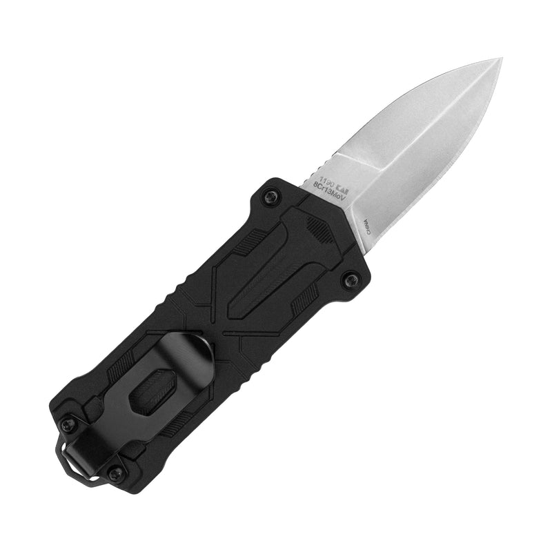 Kershaw Kapsule Pocket Knife, Black, 1.9 Inch Stainless Steel Spear Point Blade, Single Edge, EDC with Manual Opening, Single Position Pocketclip, Everyday Carry Pocket Knife for Men and Women