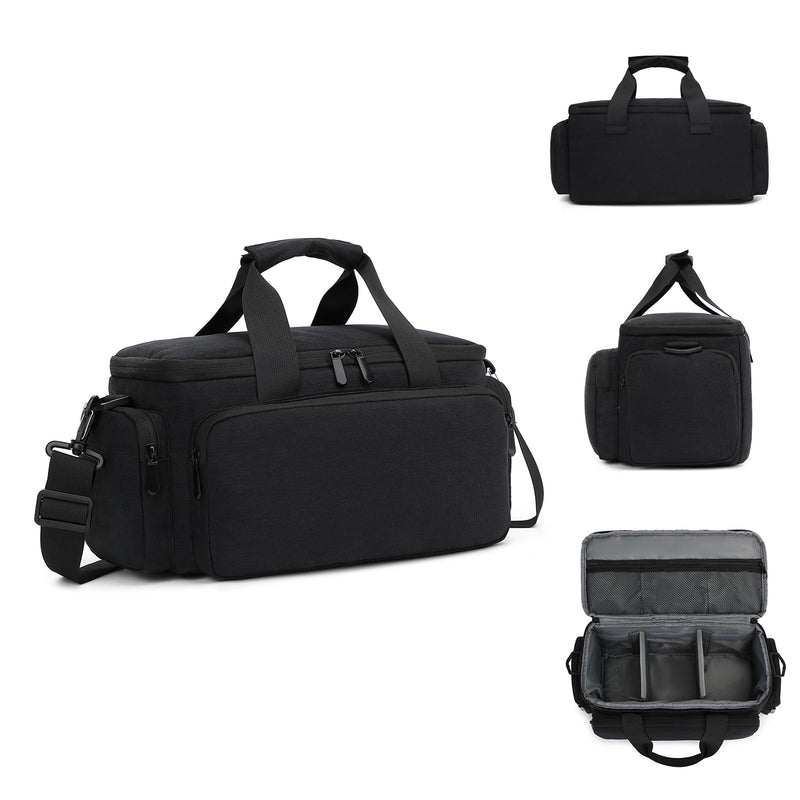 Andoer Camera Case Small Camera Bag Travel Camera Shoulder Bag Water-Resistant Shock-Proof Camcorder Bag DSLR Camera Bag for Mirrorless Camera with Removable Dividers and Shoulder Strap for Women Men