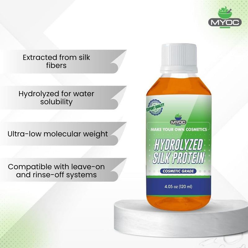 Hydrolyzed Silk Protein, 120 ml / 4.06 Fl Oz, Cosmetic Grade | Care Formulations