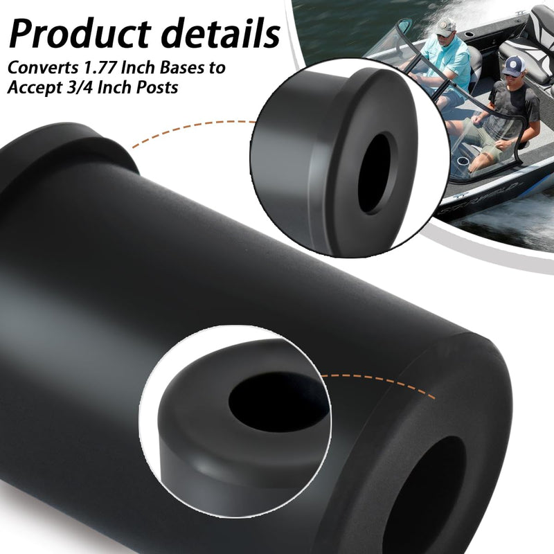 SP-14000 Adapter Bushing Compatible with A-ttwood Swivl-Eze SP14000 Series Seat Posts, SP-14000 Pedestal Adapter Bushing Fits for Convert 1.77 Inch Base X 3/4 Inch Pin Post Seat