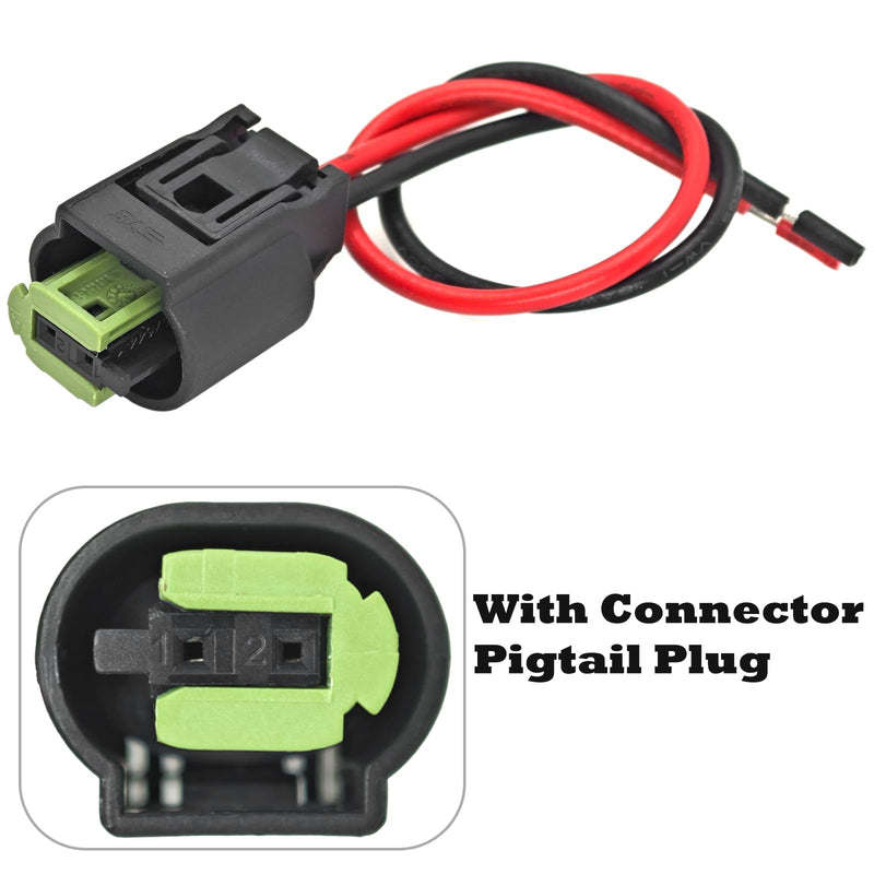 Outside Ambient Air Temperature Temp Sensor 65816905133 65816905050 with Connector Pigtail Plug Compatible with BMW 323i 325i 328i 330Ci 528i 530i 550i M3 M5 M6 X3 X5 X6 Z4 Z8