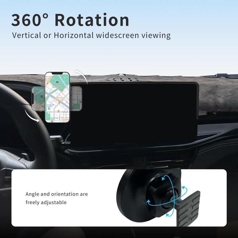 Car Phone Holder for Ford Escape 2023–2026 Accessories, 13.2-Inch Screen Car Phone Mount with Dual Holders, 360° Adjustable Magnetic Phone Holder with MagSafe Support, Does Not Block Air Vents Magnetic holder