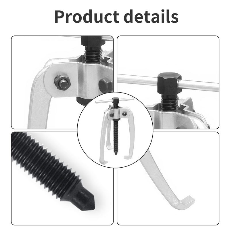 3 Jaw Puller 2.25in/60mm Universal Bearing Gear Pullers Heavy Duty Extractor Tool,High Carbon Steel Puller,Adjuestable Pulley Removal Tool for Bearings/Flywheels/Pulleys Remove Micro 3Jaw 0.4-2.25 In