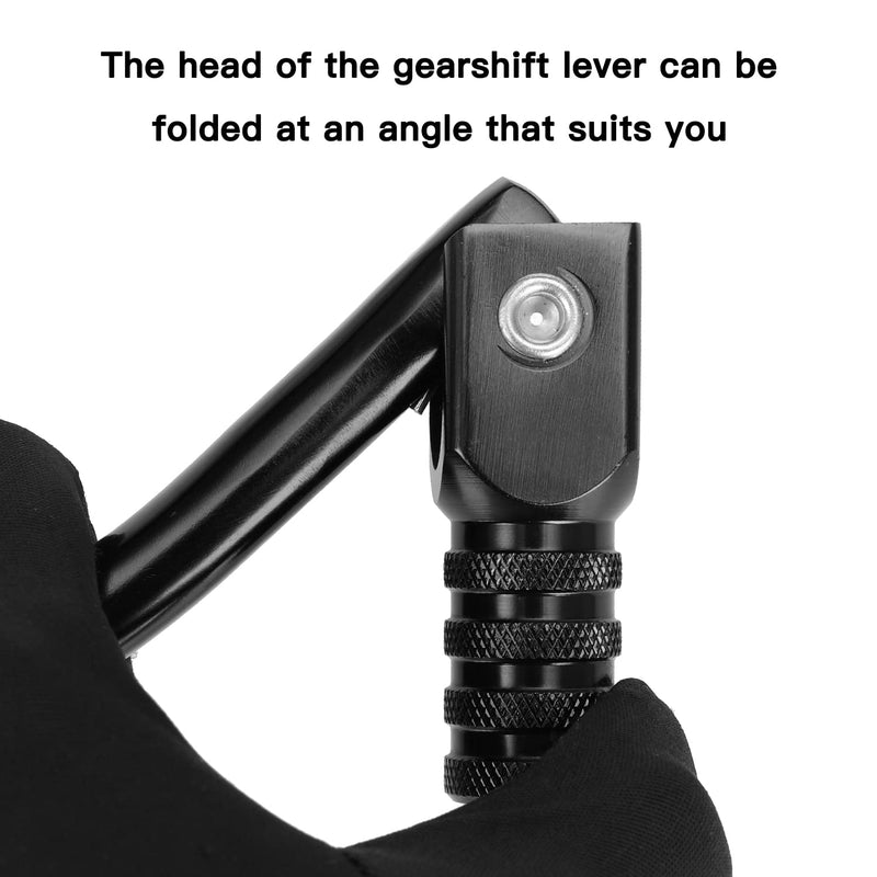 GREHUA Folding Gear Shift Lever Compatible with 50cc 70cc 90cc 110cc 125cc Pit Dirt Bike SSR110 SSR125 TaoTao110 DB10 DB14 ATA SDG107 TTR50 Baja DR49 Kayo Roketa Pitster pro Sunl Lifan Parts Black