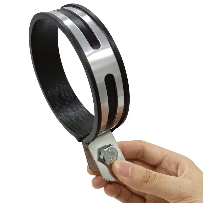 Universal Half Round Motorcycle Exhaust Clip Exhaust Muffler Pipe Bracket Hanger Muffler Pipe Bracket Suitable for Most Motorcycles