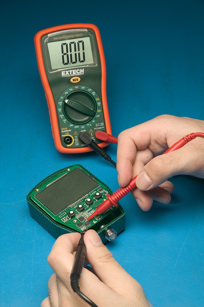 Extech EX310 Mini Digital Multimeter with NCV Detector - 2000-Count Large LCD, 0.5% Basic Accuracy, AC/DC Voltage & Current, Resistance, Diode/Continuity, Compact Manual Ranging Multimeter | AC/DC voltage and current to 10A, resistance, diode, continui...