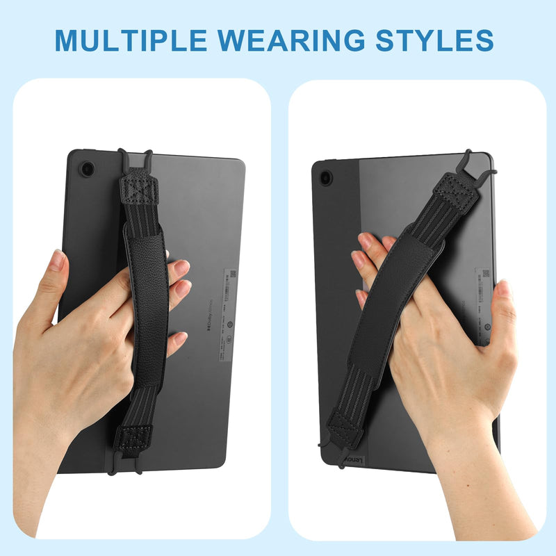 HoYiXi Universal Soft Elastic Hand Strap for 9-11'' eReaders & Fire Tablet, Compatible with Fire HD 10/iPad 9.7 /iPad mini/Galaxy Tab A8 A9/Huawei,Hand Strap Finger Grip Holder,Black 9-11 inch Black