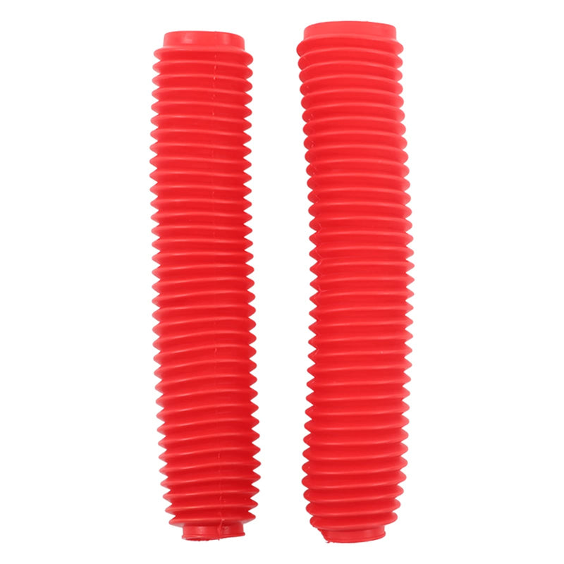 Keenso Pair Motorcycle Front Fork Shock Boots Dust Cover, Rubber Replacement for RM125 DR250 DRZ400 400 Other Other Other (Red), GeerPYBVZV6h9d-13