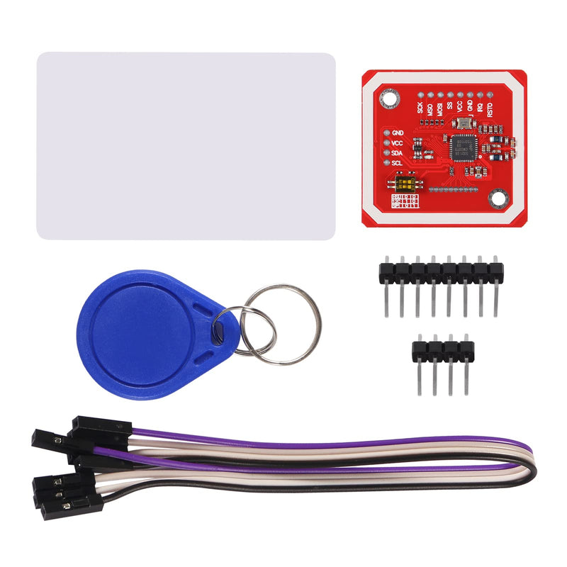 10pcs PN532 NFC NXP RFID Module V3 Kit Near Field Communication Reader Module Kit I2C SPI HSU with S50 White Card Key Card for Arduino Raspberry Pi DIY Smart Phone Android Phone