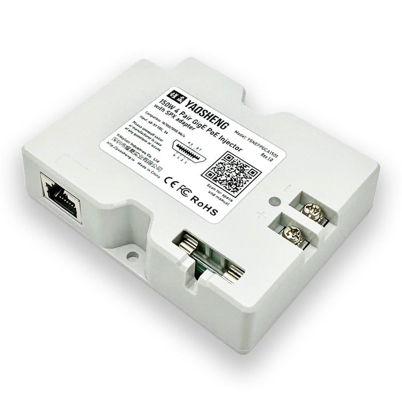 YAOSHENG 150W 2-in-1 PoE Injector + SPX Cable Adapter for Residential Starlink
