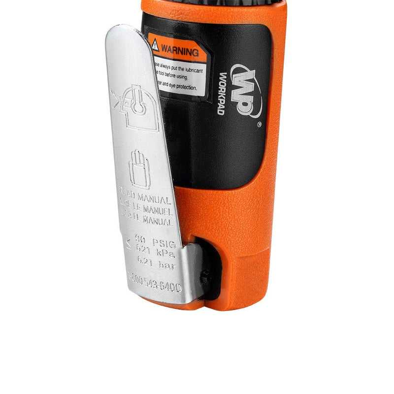 WORKPAD Mini Air Straight Die Grinder, 25000 RPM, Mini Pneumatic Tools, Equipped with 1/4-inch, 1/8-inch collets and 2 wrenches