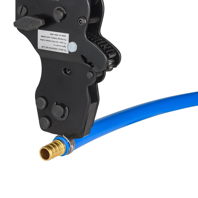 PEX Ratchet Cinch Clamp Tool for Stainless Steel Clamp Rings, One-Hand Ratchet Design Crimper Tool from 3/8", 1/2", 3/4", 5/8" and 1", ASTM2098