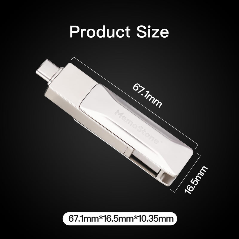 MemoStone 1TB External SSD USB-C 540MB/s, High Speed Portable USB Flash Drive with 3D NAND Flash, Compatible with Smartphone/Laptop/Tablet