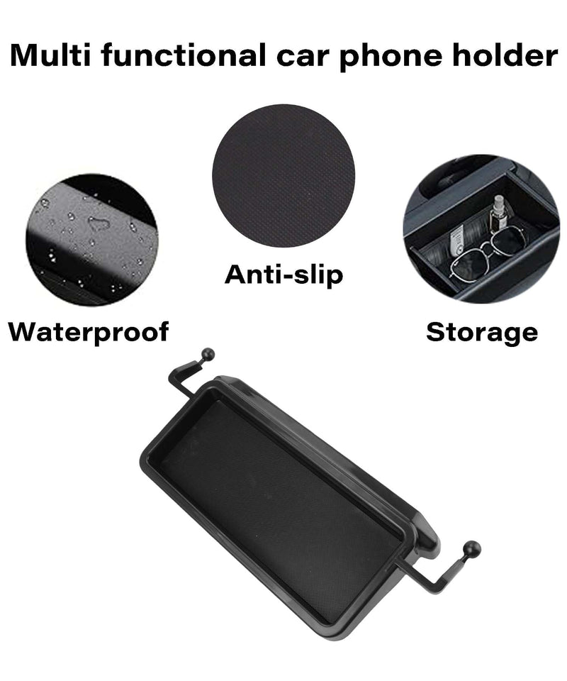 Car Phone Holder for Toyota Tacoma 2024 2025 Accessories Apply to 8 Inch Touch Screen 15W Fast Wireless Charger Screen Fixed Clip Cell Phone Mount with Dashboard Storage Tray fit for Toyota Tacoma 2024 2025 (8 Inch Screen)