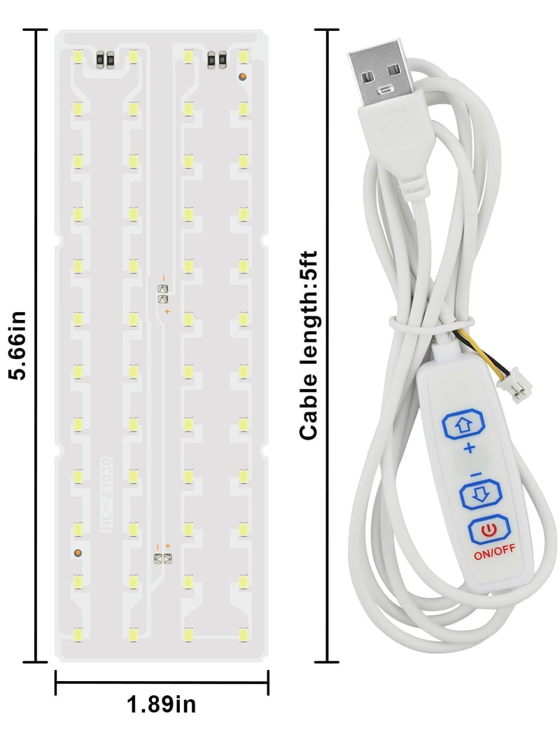 CMYK LED Lithophane PCB KC009 KC010 Compatible with Bambu Lab P1 X1 A1 Printers | 6 Packs With Connection Cable 3D Printer Accessories LED Lighting Panel Replacement for Makerworld DIY 3D Printing Projects