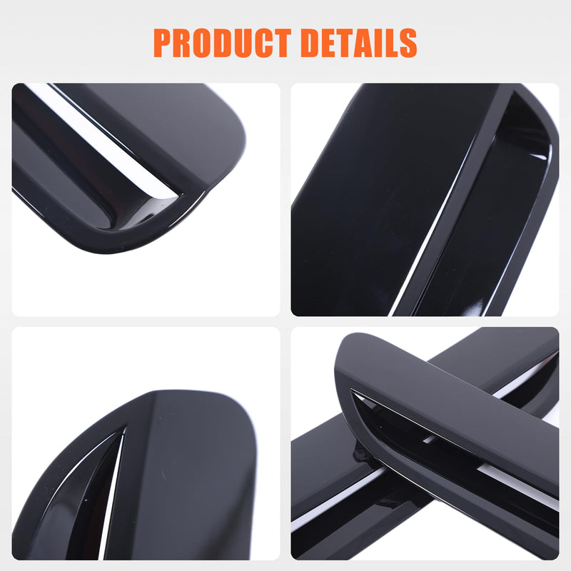 Car Engine Hood Air Outlet Vent Cover Trim Compatible with Pontiac G8 08-09/Holden Commodore 06-12 Car Front Engine Hood Vent Air Flow Intake Body Moulding Protection Cover decoration (Piano Black) Piano Black