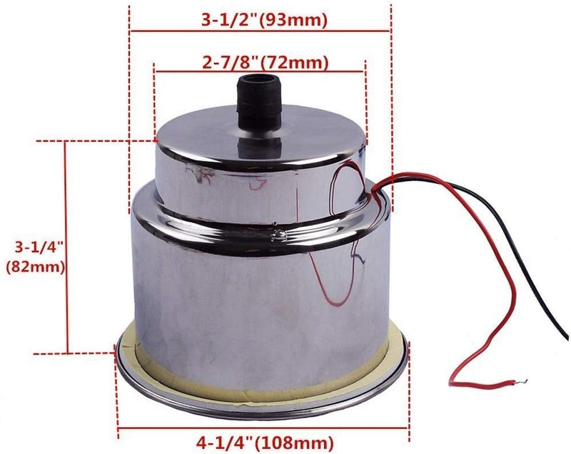 2 Pcs Blue LED Stainless Steel Cup Drink Holder with Drain & LED Marine Boat Rv Camper Seating