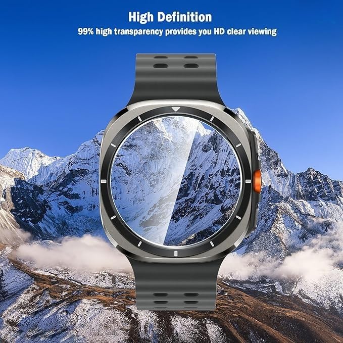2 Pack Screen Protector for Samsung Galaxy Watch 8 40mm/44mm Tempered Glass, Resistant, Hardness Shatterproof, Bubble Free for Samsung Watch 8 (44mm) 44mm