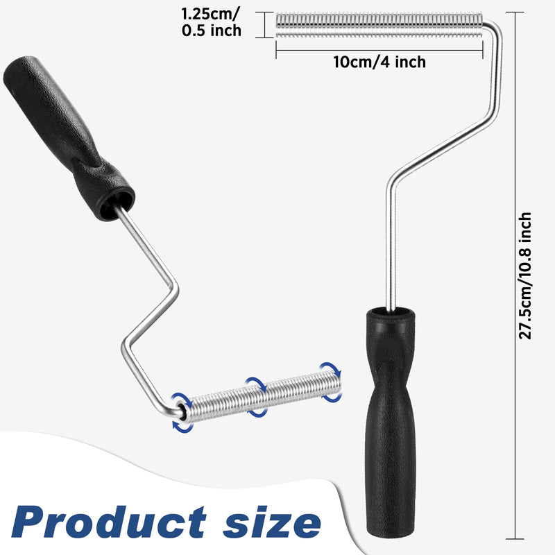 BBTO Bubble Paddle Tool Fiberglass Laminating Bubble Roller Aluminum Head for Mold Resin Composite (4 Inch) 4 Inch