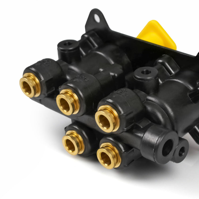 MV-3 Dash Control Brake Valve 800257 Trailer Parking Brake Valve w/3/8in. quick connect 0.28" Mount Hole for Peterbilt Kenworth Volvo and Western Star International Semi Truck Accessories MV-3 Brake Valve