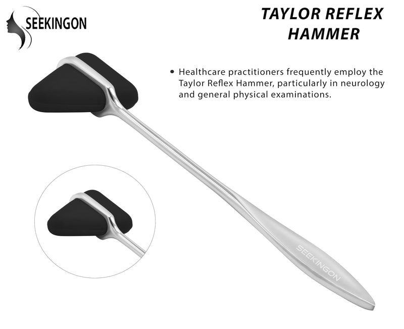 Taylor Tomahawk Percussion Reflex Hammer for Neurological Examination (BLACK)
