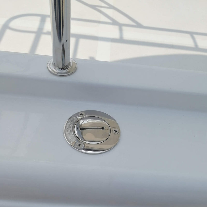 NRC&XRC New Casting 2"(50mm) Boat Water/Gas/Fuel/Waste/DEO Deck Fill/Filler with KeyCap Marine Grade316 SS Hardware for Boat Yacht Caravan,RV 2inch WATER Filler