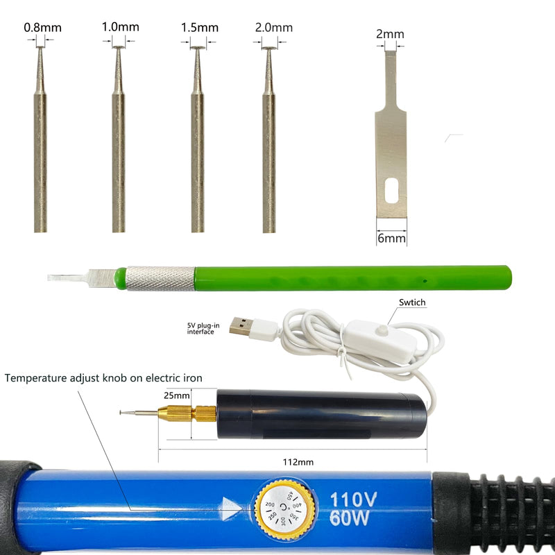 Damaged Screw Removal for iPhone, iPhone Repair Tool, Broken Screw Extractor Kit for Cell Phone,Targetting Small Screw Damaged can not Screw Out by Screwdriver, USB 5V Power Supply,Screw Extractor