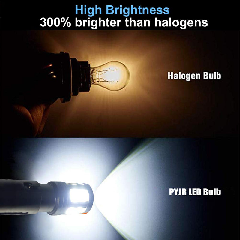 1156 Reverse Light LED Bulbs, PYJR P21w 1141 Ba15s 7506 LED Light Bulbs, 1000 Lumens 6000K Xenon White, with Projector, for Backup, Reverse Light, lawn mower headlights, lawn tractor Bulb.(pack of 2) 1156-Blanc