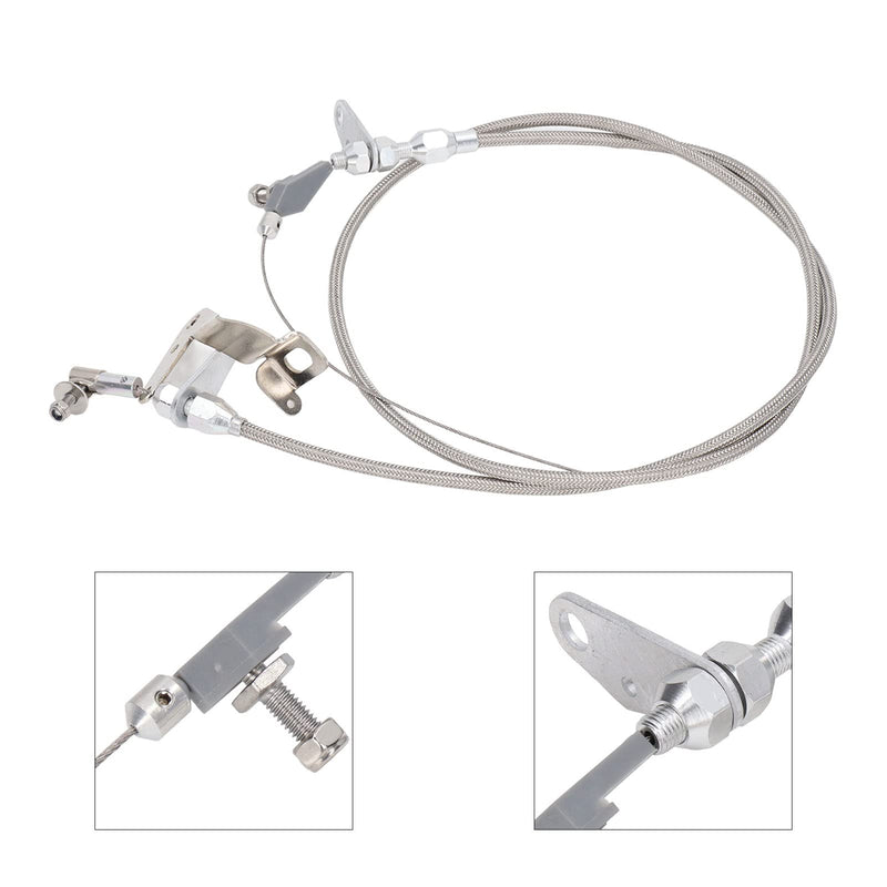 Car Kickdown Cable for CHRYSLER for DODGE for PLYMOUTH 727 Stainless Steel 158cm Length Throttle Wire Replacement