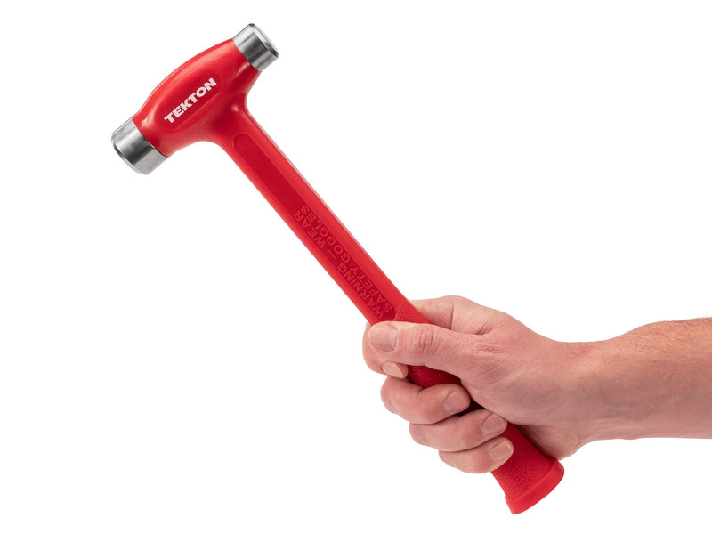 TEKTON 26 oz. Flat Steel Face Dead Blow Hammer | HDB40026 | Made in USA 26 oz.