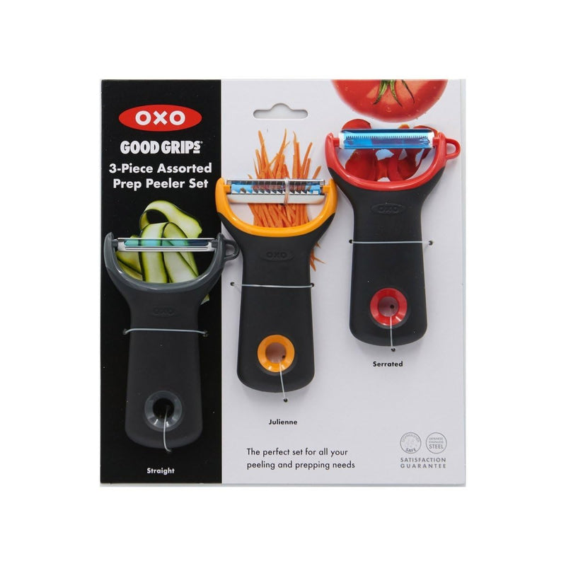 OXO Good Grips 3 Piece Y-Prep Peeler Set Assorted 3-Pack
