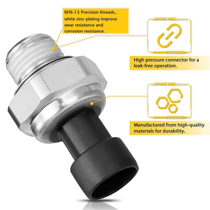 12677836 Engine Oil Pressure Sensor for 2003-2008 Chevy Chevrolet GMC Silverado Suburban Avalanche Tahoe Trailblazer Impala Yukon Envoy Sierra Cadillac Escalade Hummer H2, LS Oil Sending Unit 12616646