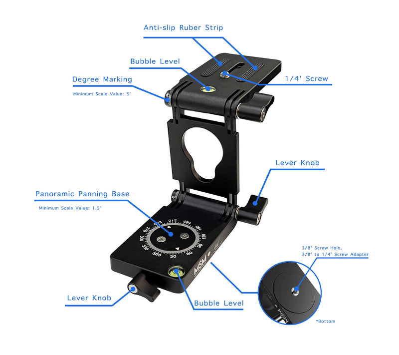 Z Flex Tilt Tripod Head - Flexible Angle Pan & Tilt Head/Universal Multiway Camera Tripod Connecting to Monopod Slider Rail Stabilizer Gimbal|Compact Folding Z Bracket Mount Fits Most DSLR Camera 4 Kg Version