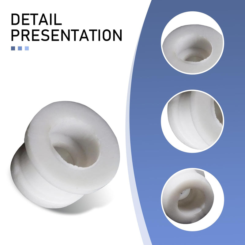2 PCS Shifter Cable Bushing Kit, Compatible with Ford Focus MK Automatic Transmission Shift Linkage DG9Z-7K340-A (White)