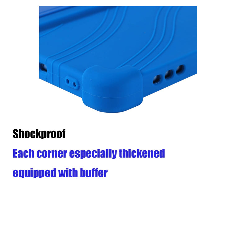 Silicone Case for Urao X109 Tablet 10.1 inch Android 16 Tablet 10.1 inch | Soft Friendly Adjustable Stand cover for Urao X109 Tablet 10.1" 2026 Dark Blue