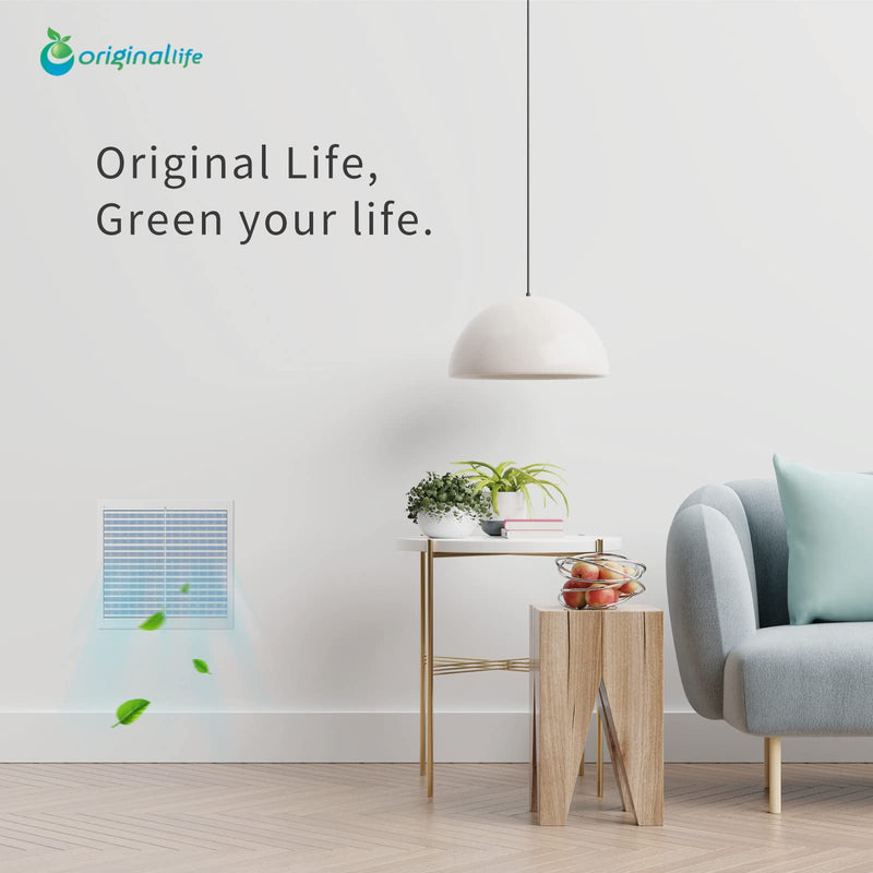 Originallife Washable Reusable HVAC | AC | Air Conditioner | Furnace Air Filter Replacement MERV 11, 2-pack (12x20x1) 12x20x1