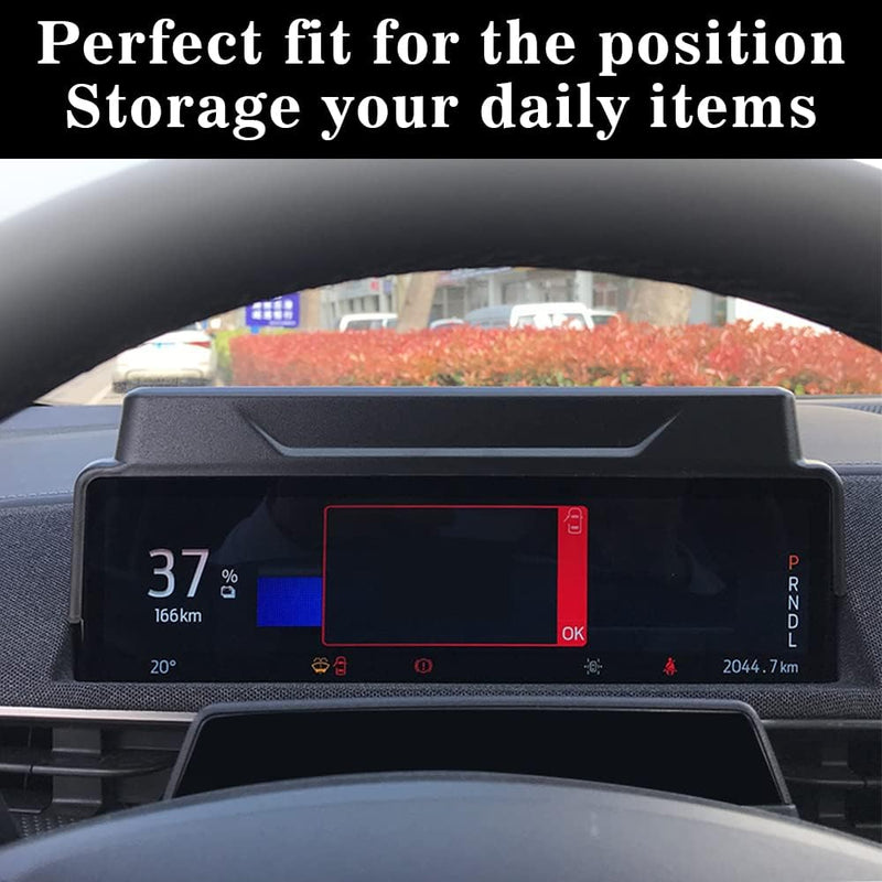 BestEvMod Compatible with Mach E Center Console Dash Storage Box Tray Organizer Sunglasses Compatible with Mustang Mach-E Interior 2021-2024 2025 Mach E - Dash Storage Tray