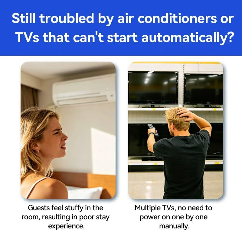 Infrared Automatic Starter with One-Button Learning & Smart Power-On - Auto Control for TV, Air Conditioner, Advertising Screens, and Other Infrared Devices AT-IR